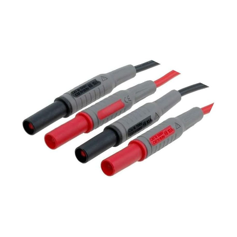 Przewody pomiarowe 1,2m czarny i czerwony AX-TLP-002