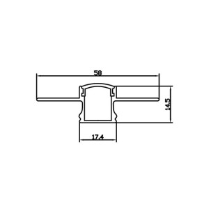 Profil Led Masterled GK 12mm 2m anodowany