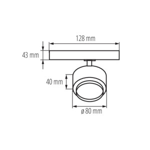 Projektor na szynoprzewód BTL 18W-940-W 4000K 15°- 45° biały 35652