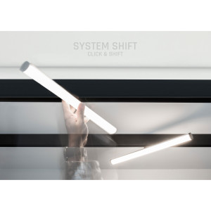 Oprawa BEAM na szynoprzewód 28x400x75mm 12W 150st czarna SYSTEM SHIFT WLD+40007