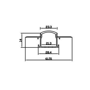Profil aluminiowy Masterled GK 20mm 2mb anodowany