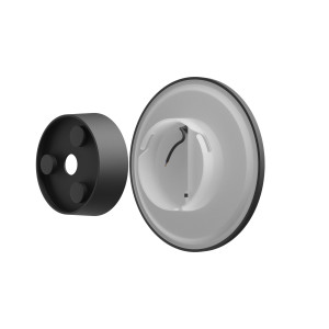 Oprawa elewacyjna PIATTA 12W CCT 230V IP44 czarna SLI003030CCT_PW