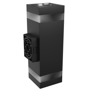 Oprawa elewacyjna TORRE RING 18W CCT 230V IP54 kwadrat czarna SLI003028CCT_PW