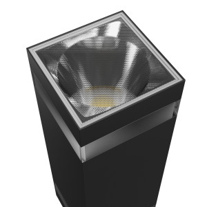 Oprawa elewacyjna TORRE RING 18W CCT 230V IP54 kwadrat czarna SLI003028CCT_PW
