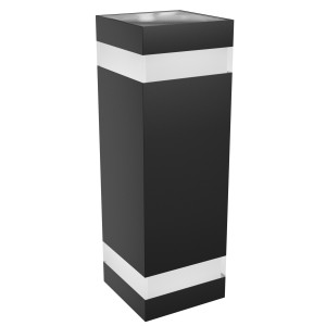 Oprawa elewacyjna TORRE RING 18W CCT 230V IP54 kwadrat czarna SLI003028CCT_PW