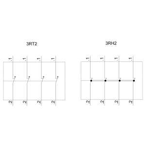 Styki pomocnicze 3RH2911-1FA04 4NC DO STYCZNIKÓW S0 DO S3