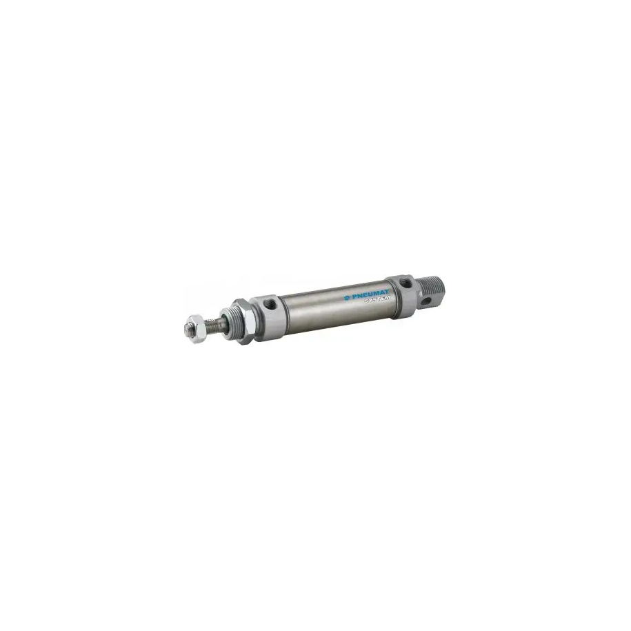 Siłownik pneumatyczny okrągły ISO6432 D25x100 z amortyzacją mechaniczną DNM025.0100