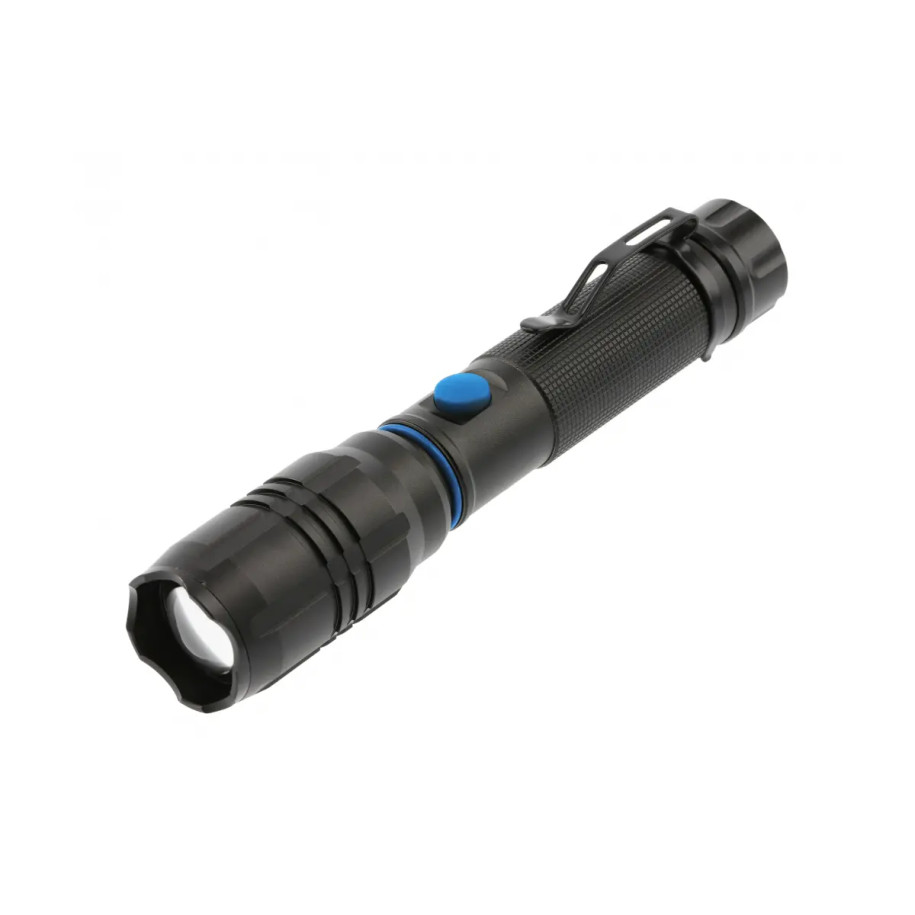Latarka LED z wbudowanym akumulatorem 1800mAh, 8W, 800lm, 6400K, IP20, czarna LA8WT2-60