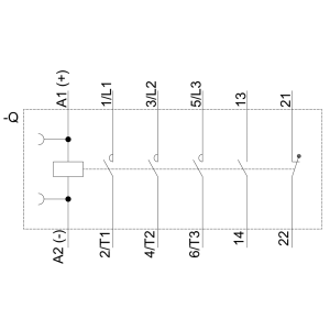 Stycznik mocy 25A 3P 24V DC 1Z 1R S0 3RT2026-1BB40