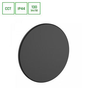 Oprawa elewacyjna PIATTA 18W CCT 230V IP44 czarna SLI003031CCT_PW