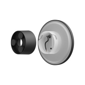 Oprawa elewacyjna PIATTA 9W CCT 230V IP44 czarna SLI003029CCT_PW