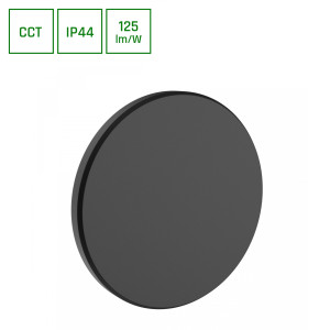 Oprawa elewacyjna PIATTA 9W CCT 230V IP44 czarna SLI003029CCT_PW