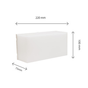 Oprawa elewacyjna SCATOLLO 8W CCT 230V IP54 biała SLI003037CCT_PW