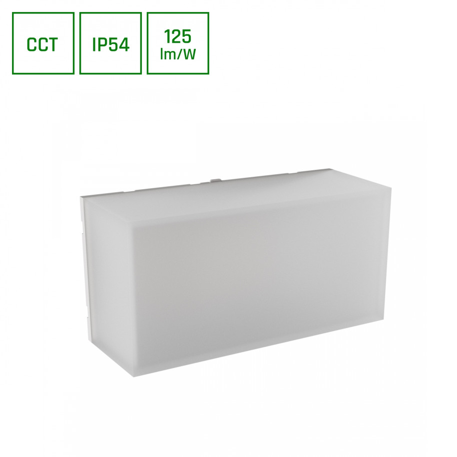 Oprawa elewacyjna SCATOLLO 8W CCT 230V IP54 biała SLI003037CCT_PW