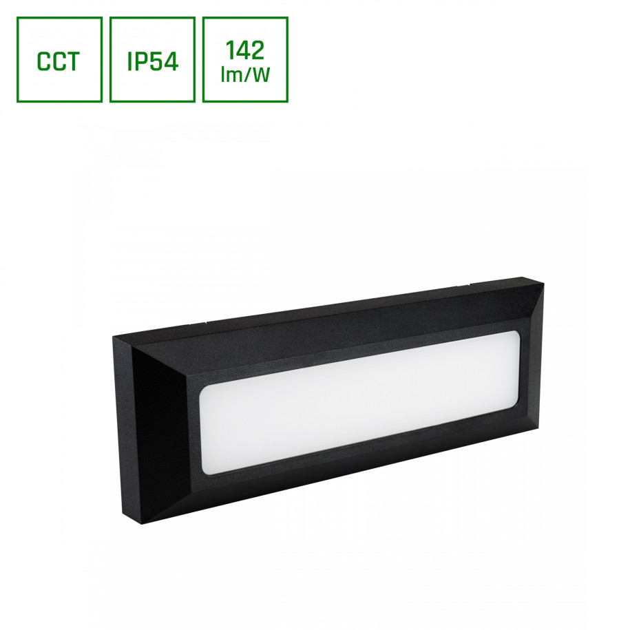 Oprawa elewacyjna ENCANTA 6W CCT IP54 n/t czarna SLI003035CCT_PW