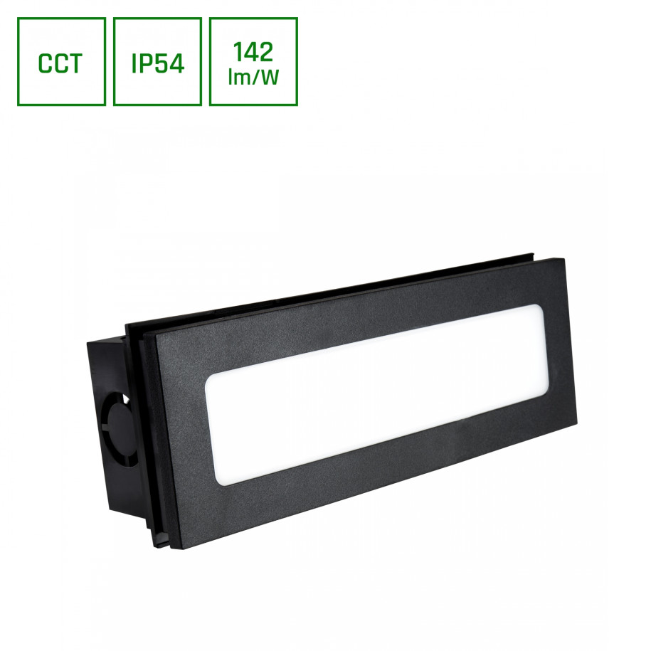 Oprawa elewacyjna ENCANTA 6W CCT IP54 p/t czarna SLI003034CCT_PW