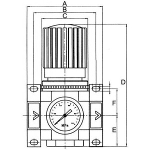 Reduktor ciśnienia powietrza G1/4w 1,5-12bar DR200A-02