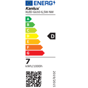 Żarówka LED GU10XLED GU10 6,5W-NW 880lm 4000K 38414
