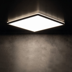 Plafoniera LED AZPO LED 22W-NW-L-B IP54 kwadratowa 2350lm 4000K czarny 31511