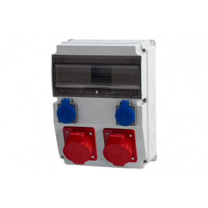Rozdzielnica budowlana CAJA 12M 2x16A/5p 2x230V F3.0452