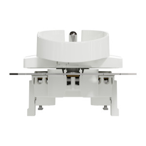 Gniazdo 2x2P+PE do systemu ramkowego, białe Sedna Design SDD111275
