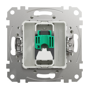 Gniazdo komputerowe RJ45 kat.5e UTP, białe Sedna Design SDD111451