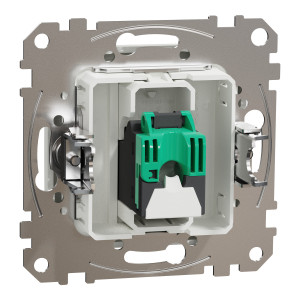 Gniazdo komputerowe RJ45 kat.5e UTP, białe Sedna Design SDD111451