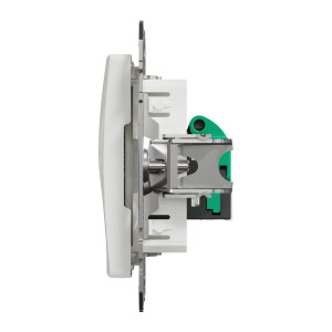 Gniazdo komputerowe RJ45 kat.5e UTP, białe Sedna Design SDD111451