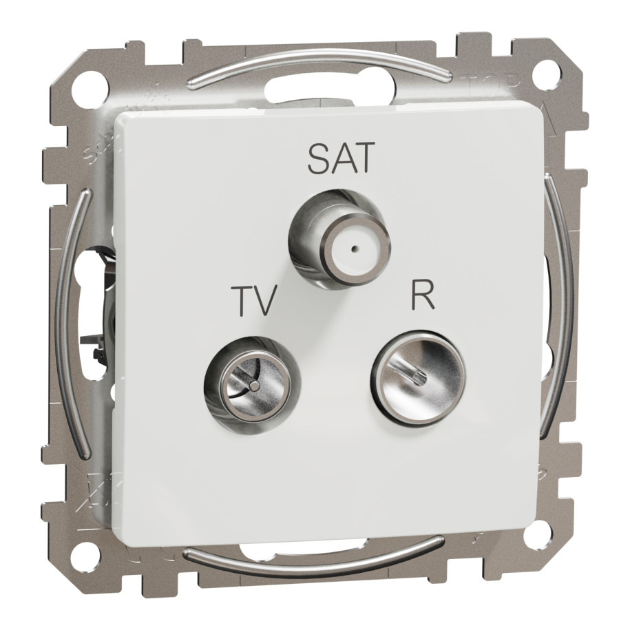 Gniazdo R/TV/SAT końcowe (4dB), białe Sedna Design SDD111481
