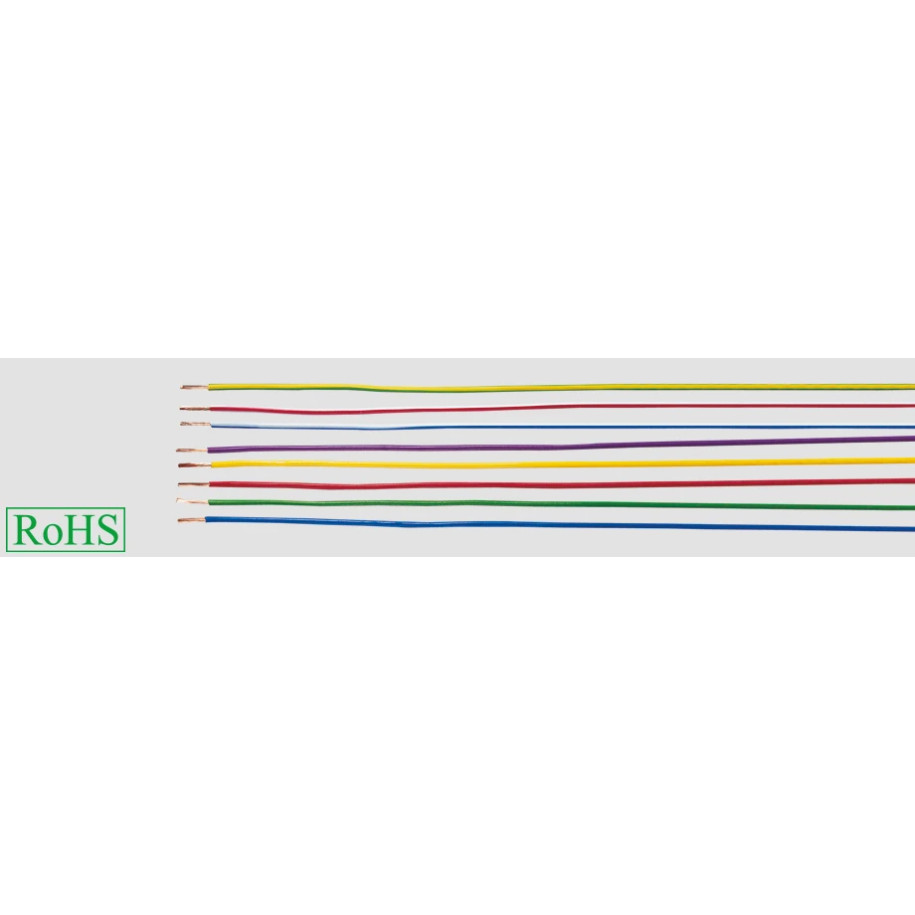 Przewód instalacyjny H05V-K 1x1 czerwony/biały 29372 100mb