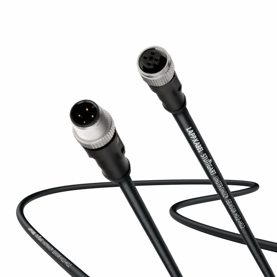 Przewód przedłużający M12 4PIN 5mb  wtyk prosty - gniazdo proste AB-C-M12MS-5,0PUR-M12FS 22260702