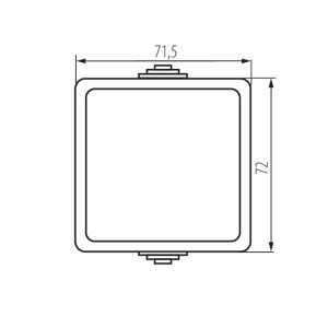 Łącznik schodowy hermetyczny biały IP54 05-1050-102 33499 TEKNO