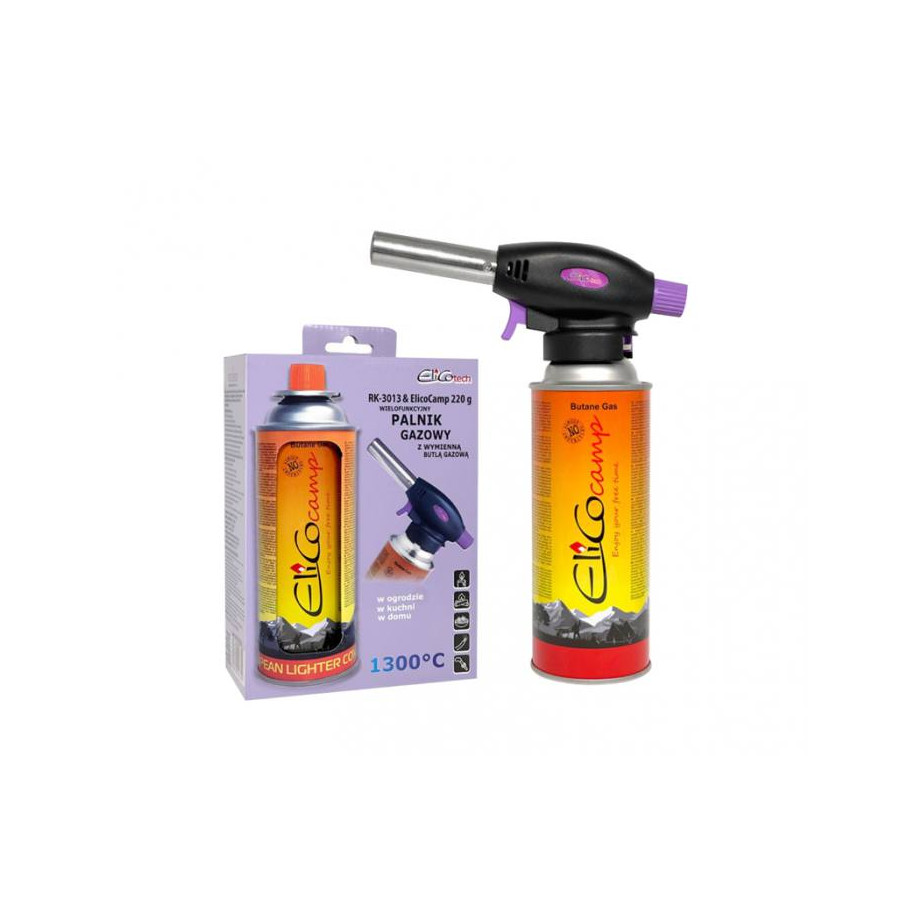 Zestaw palnik gazowy z butlą 220g. set RK-3013