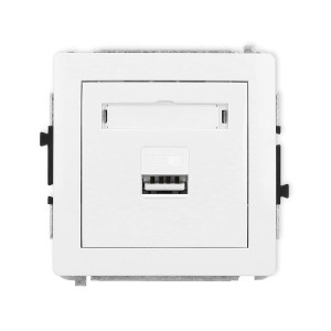 Ładowarka USB Karlik Deco DCUSB-3 pojedyncza 5V 2A biała