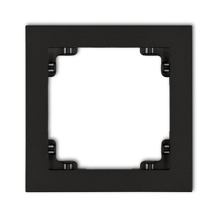 DECO Ramka pojedyncza czarny mat 12DR-1