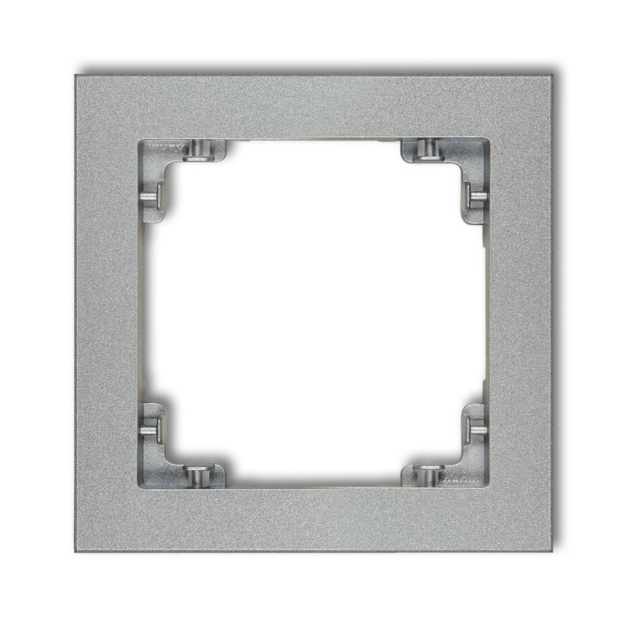 DECO Ramka pojedyncza srebrny metalik 7DR-1