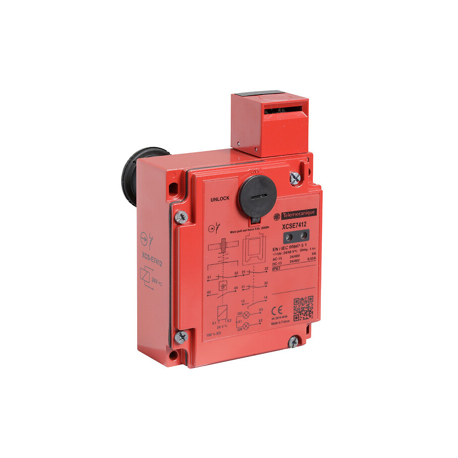 Łącznik bezpieczeństwa XCSE 1NC+1NO 2 gwintowane wejścia dla M20 x 1.5 XCSE7412 TMSS France