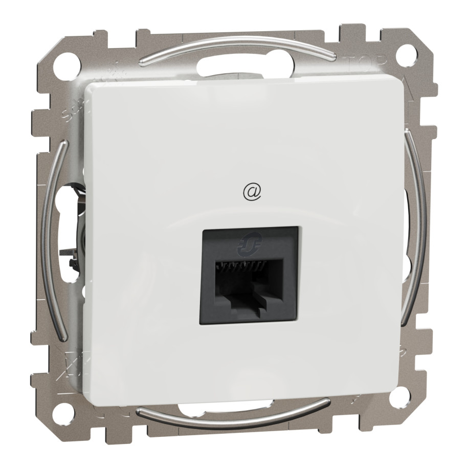 Sedna Design i Elements gniazdo komputerowe RJ45 kat. 6 UTP białe SDD111461