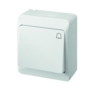 Hermes Łącznik dzwonek biały IP44 przycisk ŁNT-1D 0337-02