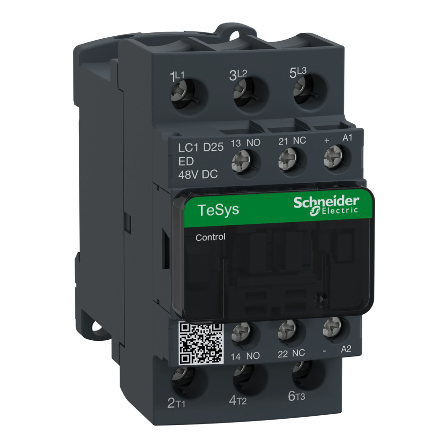 TeSys Deca Stycznik mocy 25A 3P 48V DC 1Z 1R LC1D25ED