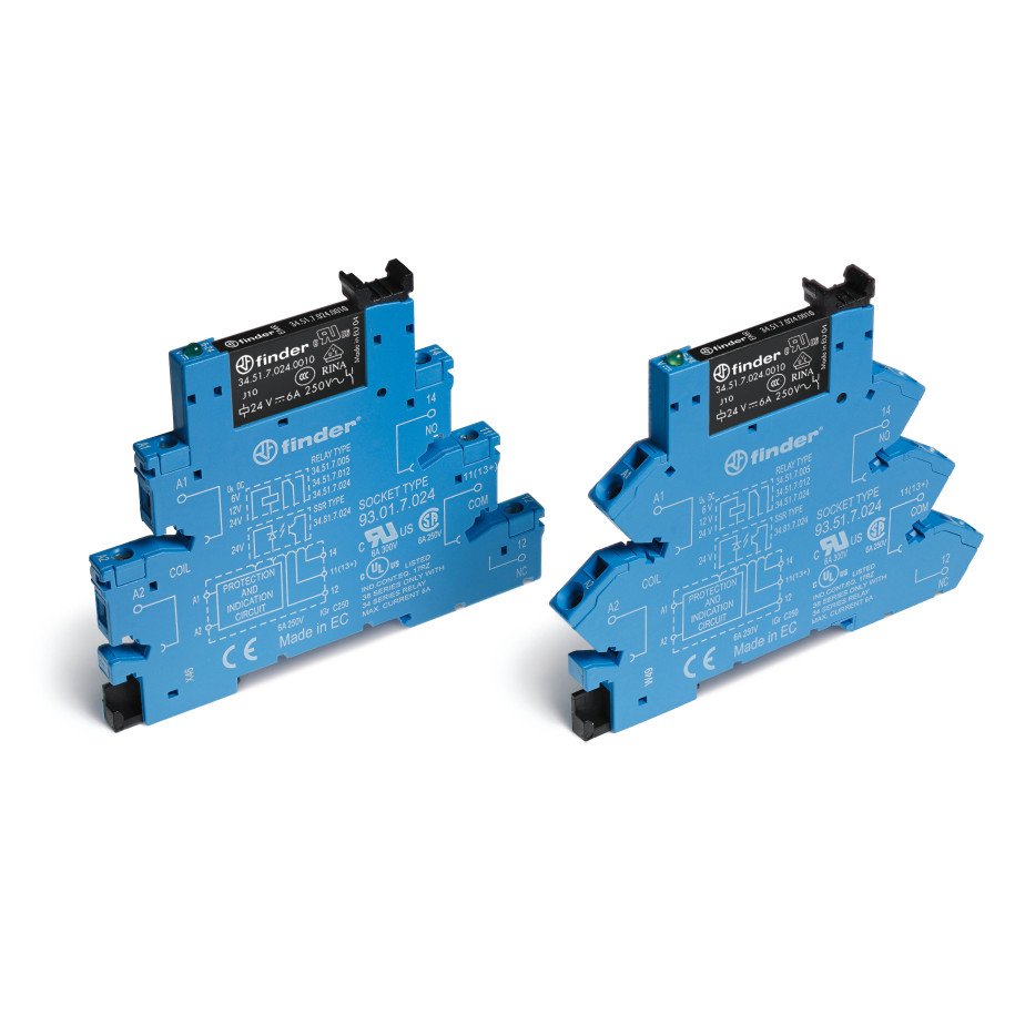 Przekaźnikowy moduł sprzęgający 1P 6A 220-240V DC 6,2mm styki AgNi 38.51.0.240.0060