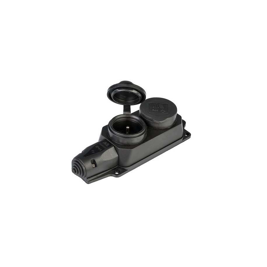 Listwa gumowe podwójna 2x230V IP54 16A F6.0371