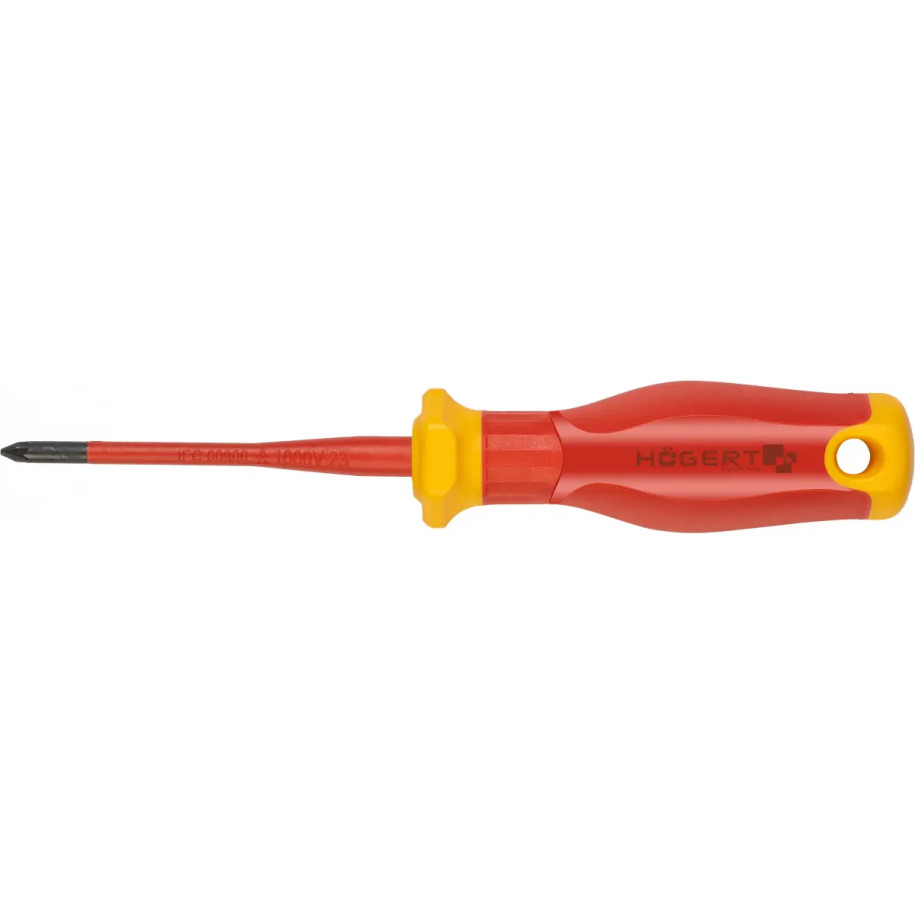 Wkrętak krzyżowy PZ1 100 mm 1000 V stal CrMo slim HT1S968-1