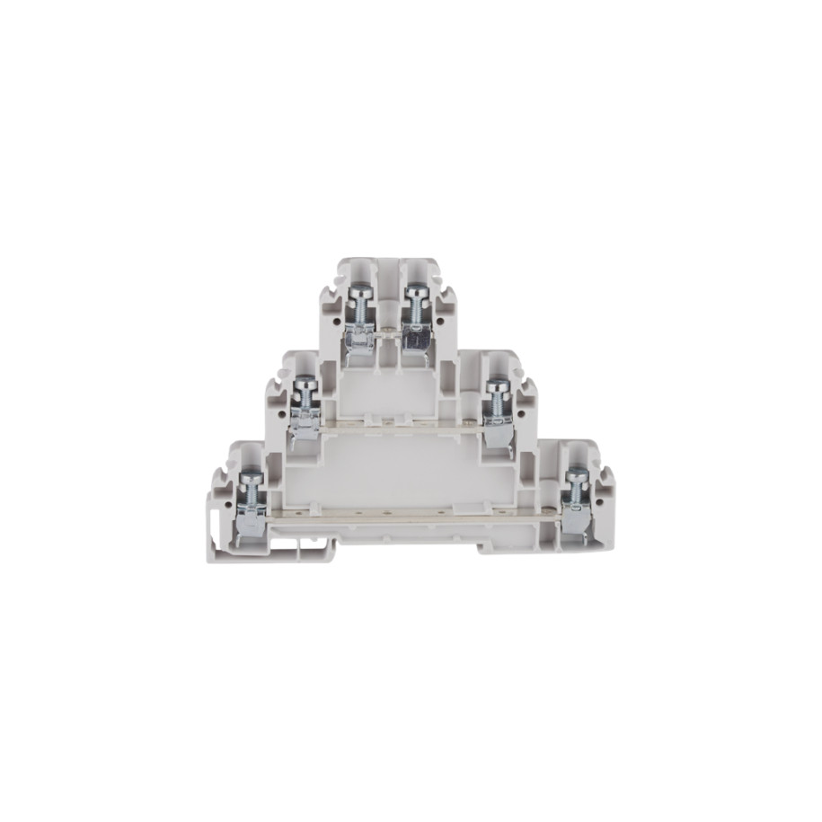 Złączka szynowa przelotowa 6 przewodowa 3-piętrowa 4mm2 szary ZG-G/31 A03-0008