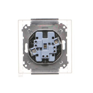 Simon 55 Gniazdo podwójne IP44 czarny mat TGZ2BMCZ.01/149