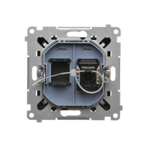 Simon 55 Gniazdo komputerowe RJ45 kat.6 czarny mat T61.01/149