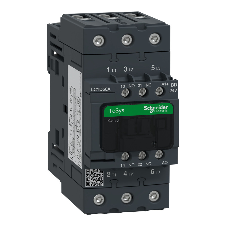 Stycznik mocy 50A 3P 24V DC 1Z 1R (EVK) LC1D50ABD