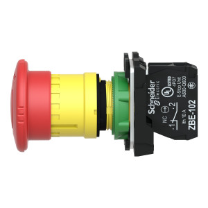 Przycisk bezpieczeństwa 22mm 0R 1R STOP przez obrót XB5AS8442