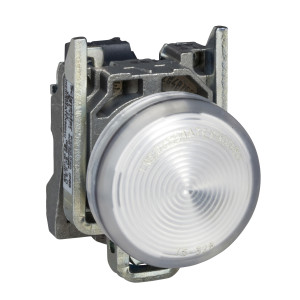 Lampka sygnalizacyjna 22mm biała 230-240V AC LED XB4BVM1