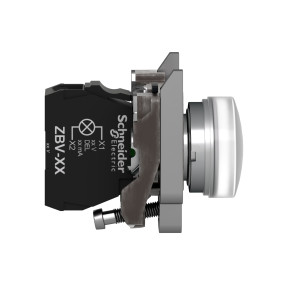 Lampka sygnalizacyjna 22mm biała 24V AC/DC LED XB4BVB1
